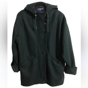 Dark green Herman Kay wool blend jacket/coat.